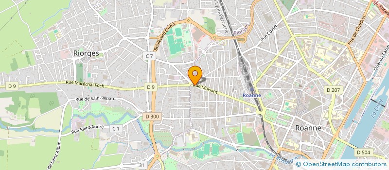 localisation de l'entreprise MADAME BEATRICE CORNET à ROANNE