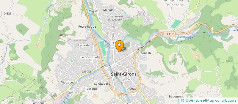 localisation de l'entreprise MADAME BEATRICE CORTES à SAINT-GIRONS