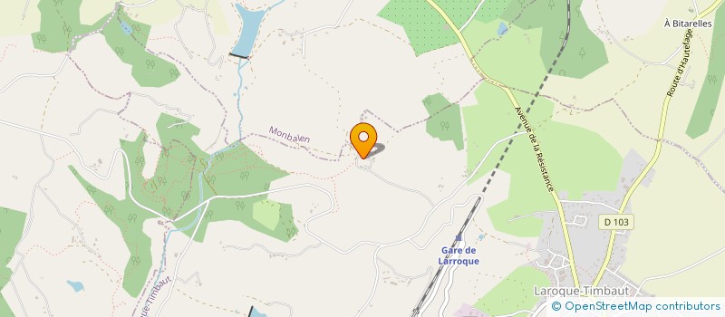 localisation de l'entreprise MADAME BEATRICE COSTE  LAROQUE-TIMBAUT