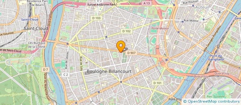 localisation de l'entreprise MADAME BEATRICE COUDERC à BOULOGNE-BILLANCOURT