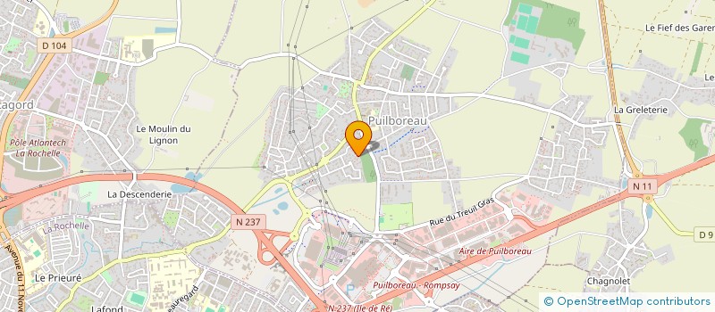 localisation de l'entreprise MADAME BEATRICE COURANT  PUILBOREAU