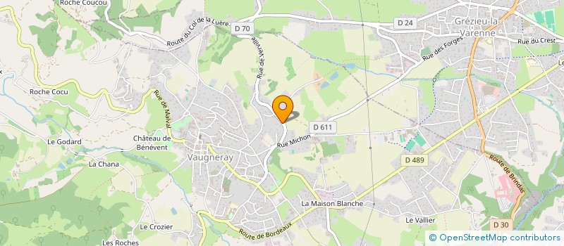 localisation de l'entreprise MADAME BEATRICE COUZON  VAUGNERAY