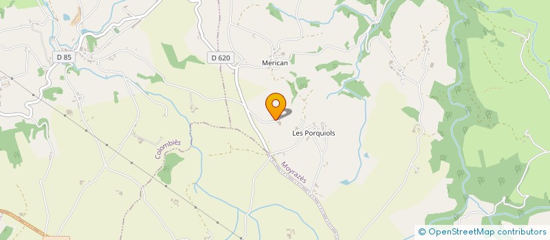 localisation de l'entreprise MADAME BEATRICE CROZES  MOYRAZES