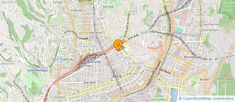 localisation de l'entreprise MADAME BEATRICE CRUVES à NICE
