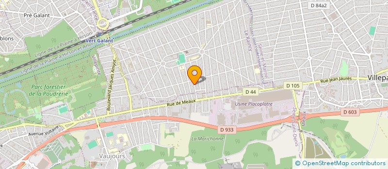 localisation de l'entreprise MADAME BEATRICE CUSSEY  TREMBLAY-EN-FRANCE