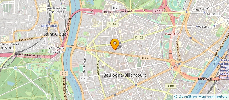localisation de l'entreprise MADAME BEATRICE DE BEAUVOIR à BOULOGNE-BILLANCOURT