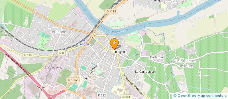 localisation de l'entreprise MADAME BEATRICE DE CERVAL à LANGON