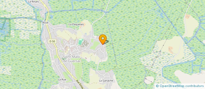 localisation de l'entreprise MADAME BEATRICE DE MOULINS DE ROCHEFORT  SAINT-MALO-DE-GUERSAC