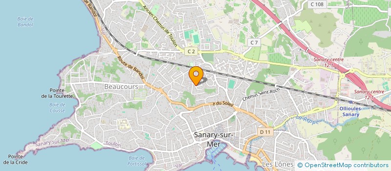 localisation de l'entreprise MADAME BEATRICE DE PIERPONT à SANARY-SUR-MER