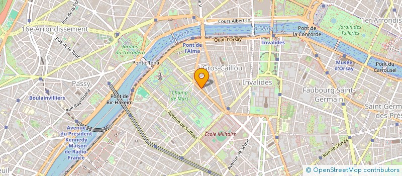 localisation de l'entreprise MADAME BEATRICE DE TISSOT  PARIS