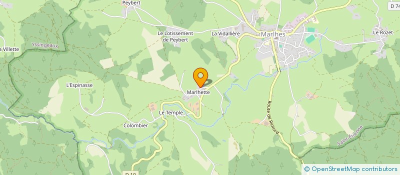 localisation de l'entreprise MADAME BEATRICE DEBARD  MARLHES