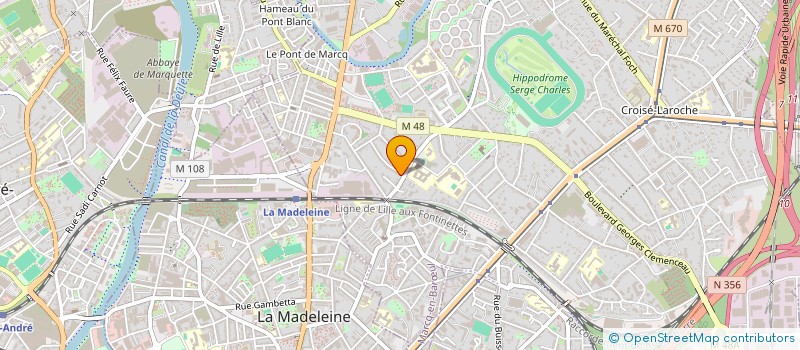 localisation de l'entreprise MADAME BEATRICE DEFRANCE à MARCQ-EN-BARŒUL
