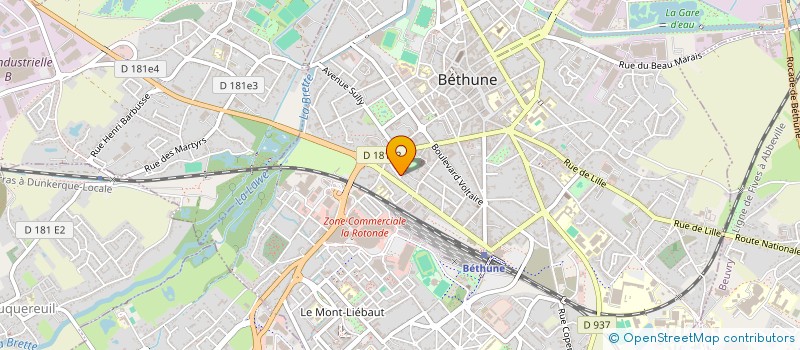 localisation de l'entreprise MADAME BEATRICE DEHAY  BETHUNE