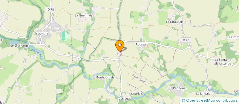 localisation de l'entreprise MADAME BEATRICE DELAUNAY  CALORGUEN