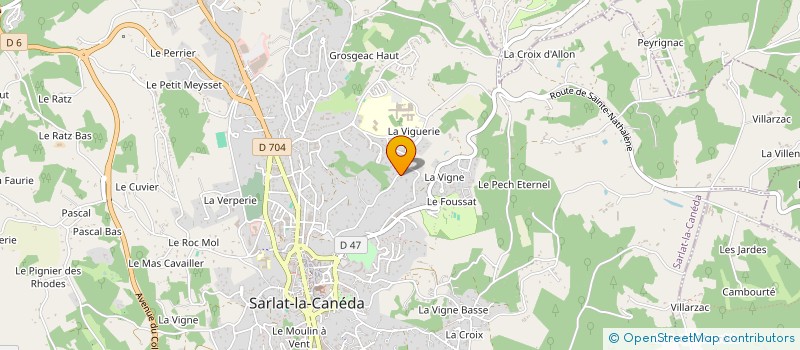 localisation de l'entreprise MADAME BEATRICE DEPREZ  SARLAT-LA-CANEDA