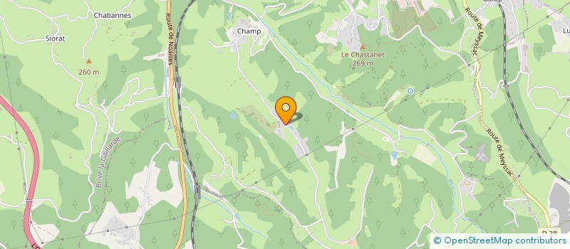 localisation de l'entreprise MADAME BEATRICE DESCHAMPS  BRIVE-LA-GAILLARDE