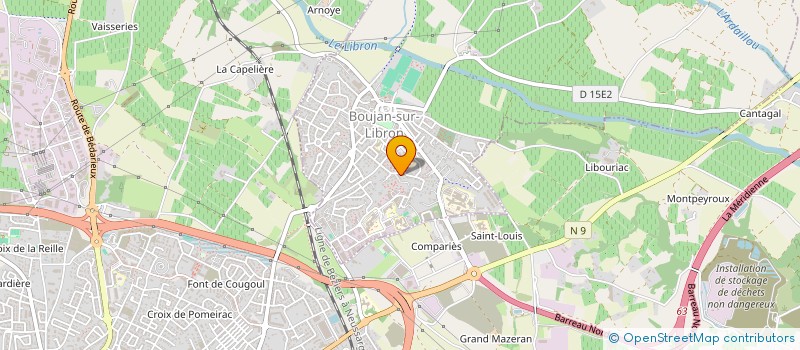 localisation de l'entreprise MADAME BEATRICE DESSAP  BOUJAN-SUR-LIBRON