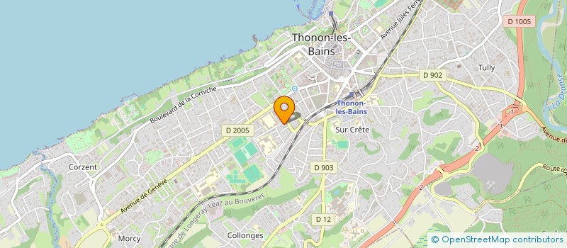 localisation de l'entreprise MADAME BEATRICE DESUZINGE à THONON-LES-BAINS