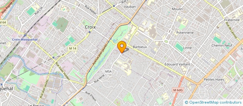 localisation de l'entreprise MADAME BEATRICE DESVENAIN  CROIX