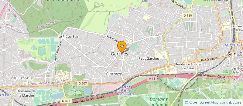 localisation de l'entreprise MADAME BEATRICE DEVILLE à GARCHES