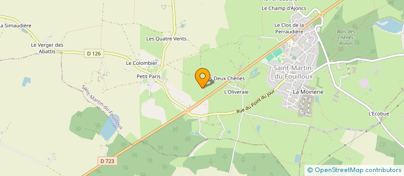 localisation de l'entreprise MADAME BEATRICE DIAS  SAINT-MARTIN-DU-FOUILLOUX