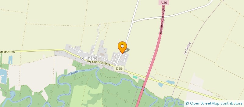 localisation de l'entreprise MADAME BEATRICE DINANT  LE CHENE