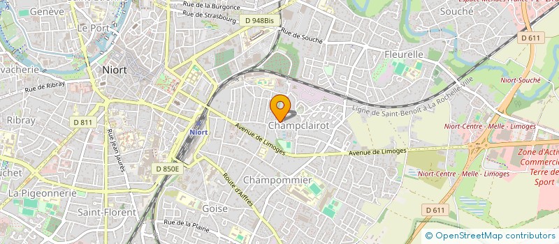 localisation de l'entreprise MADAME BEATRICE DIROU à NIORT