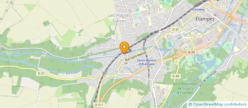 localisation de l'entreprise MADAME BEATRICE DOMINGUEZ  ETAMPES