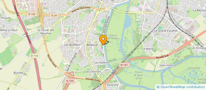 localisation de l'entreprise MADAME BEATRICE DRACK  SAINTES