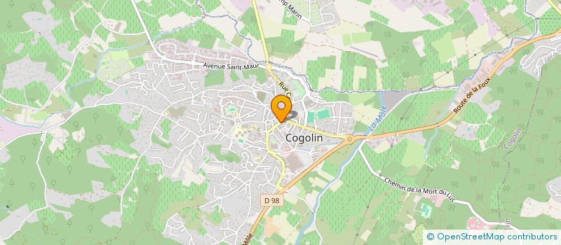 localisation de l'entreprise MADAME BEATRICE DUBARRE  COGOLIN