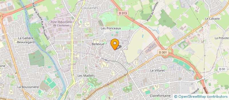 localisation de l'entreprise MADAME BEATRICE DUBOIS  LE MANS