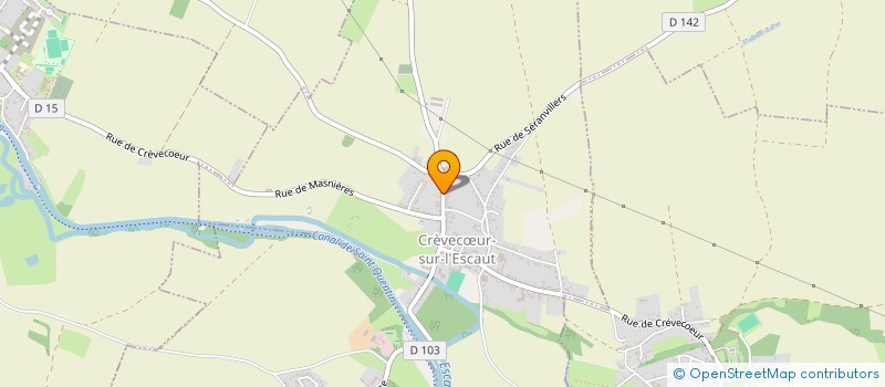 localisation de l'entreprise MADAME BEATRICE DUCHATEAU  CREVECUR-SUR-L'ESCAUT