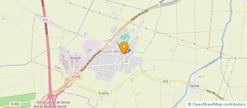 localisation de l'entreprise MADAME BEATRICE DUCHER à SAINT-BEAUZIRE