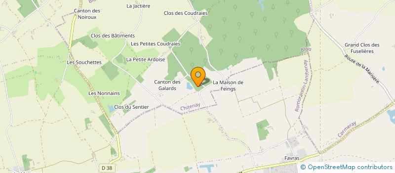 localisation de l'entreprise MADAME BEATRICE DUCHIER à LE CONTROIS-EN-SOLOGNE
