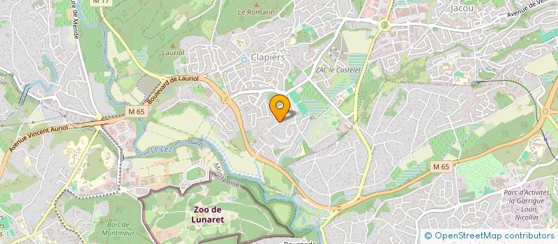 localisation de l'entreprise MADAME BEATRICE DUFRENNE à CLAPIERS