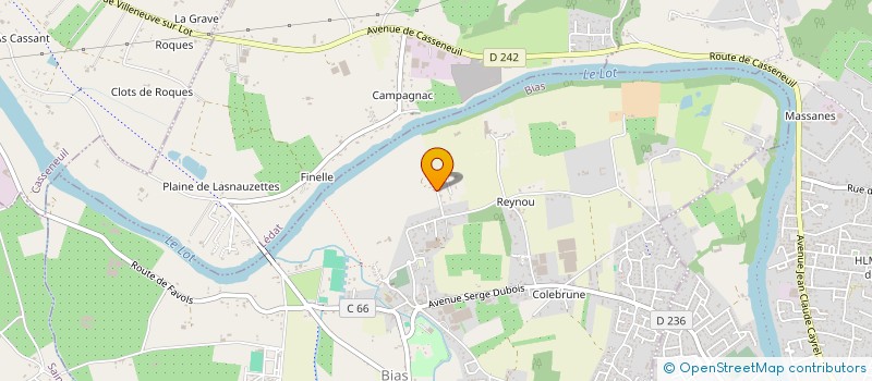 localisation de l'entreprise MADAME BEATRICE DUNEZAT  BIAS