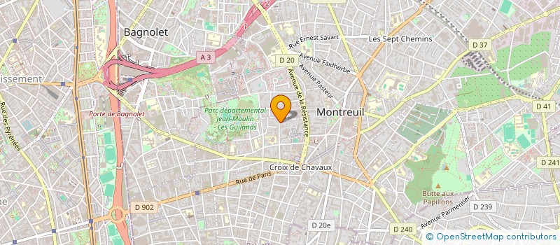 localisation de l'entreprise MADAME BEATRICE DUPORT à MONTREUIL
