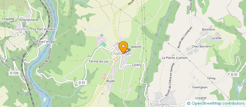 localisation de l'entreprise MADAME BEATRICE DUROVRAY  CHALLONGES