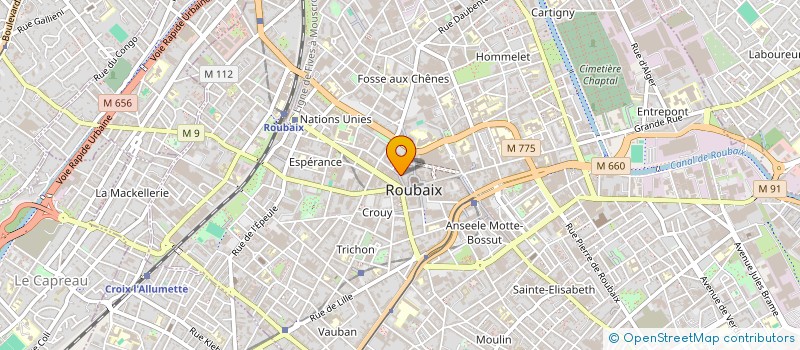 localisation de l'entreprise MADAME BEATRICE DUTHILLEUL à ROUBAIX