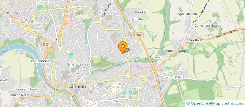 localisation de l'entreprise MADAME BEATRICE DUVOID  LANNION