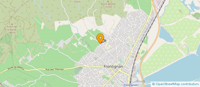 localisation de l'entreprise MADAME BEATRICE DUVOID à FRONTIGNAN