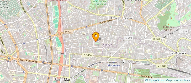 localisation de l'entreprise MADAME BEATRICE ESCOFFIER à MONTREUIL