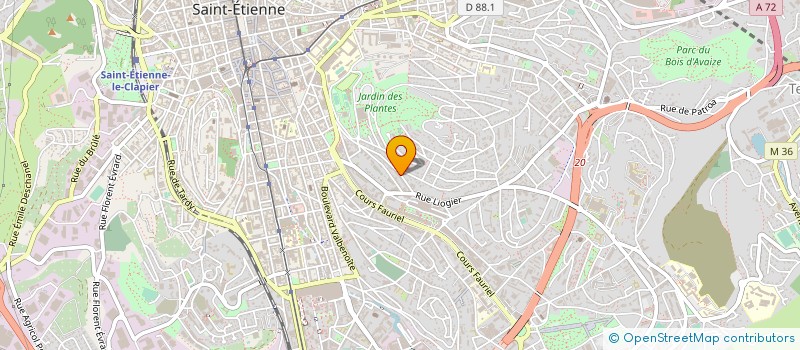 localisation de l'entreprise MADAME BEATRICE ESPESSON VERGEAT  SAINT-ETIENNE