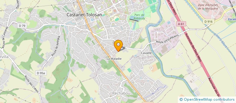 localisation de l'entreprise MADAME BEATRICE ESTRABAUD à CASTANET-TOLOSAN