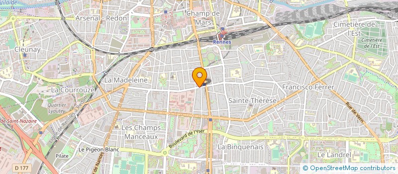 localisation de l'entreprise MADAME BEATRICE EVANO  RENNES