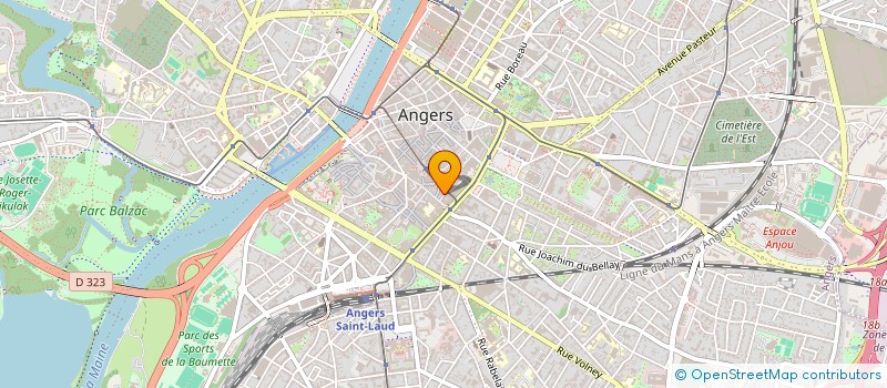 localisation de l'entreprise MADAME BEATRICE EVERS à ANGERS