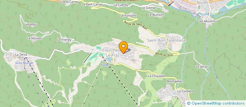 localisation de l'entreprise MADAME BEATRICE EVRAERD à COURCHEVEL