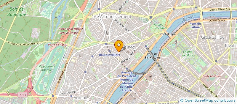 localisation de l'entreprise MADAME BEATRICE FABRE-FALRET  PARIS