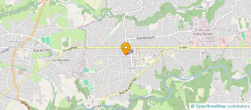 localisation de l'entreprise MADAME BEATRICE FABRIS  CRAPONNE