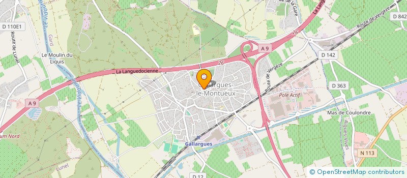 localisation de l'entreprise MADAME BEATRICE FAVRO BERTRAND  GALLARGUES-LE-MONTUEUX